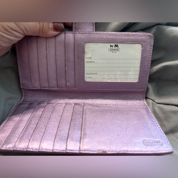 Coach Vintage Mauve Leather Wallet - Picture 2 of 5